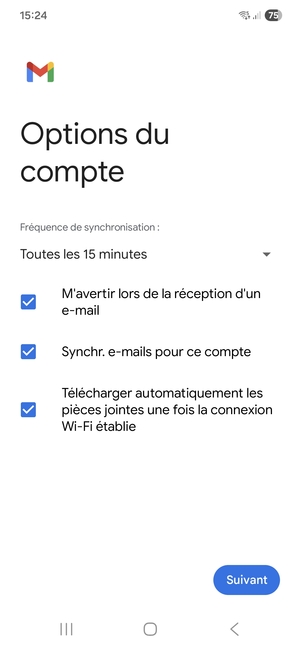 Sélectionnez Suivant