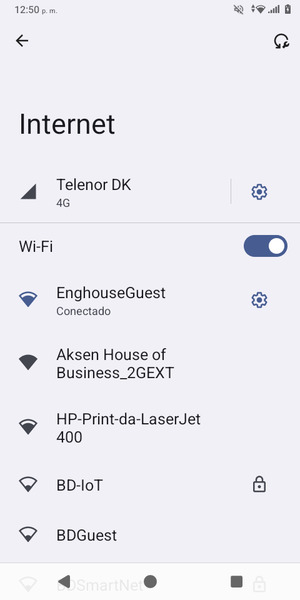 Ahora está conectado a la red Wi-Fi
