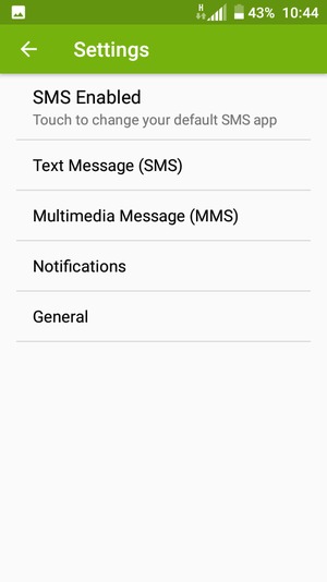 Select Text Message (SMS)