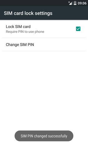 Your SIM PIN has been changed