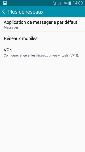 Sélectionnez Réseaux mobiles