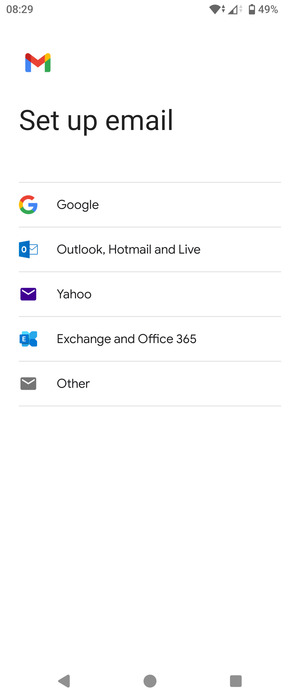 Select Exchange and Office 365