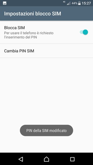 Il tuo PIN della SIM è stato modificato