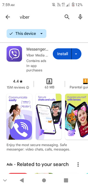 Select the app