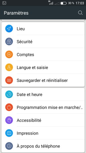 Faites défiler et sélectionnez À propos du téléphone