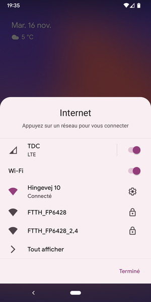 Désactiver le Wi-Fi