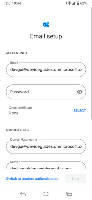 Enter your password