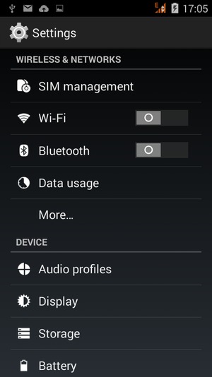 Select Wi-Fi