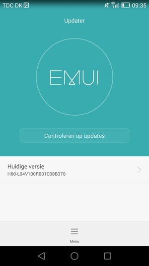 Selecteer Controleren op updates