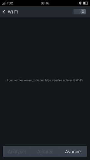 Activer le Wi-Fi