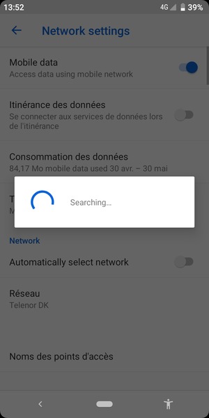Veuillez attendre la fin de la recherche