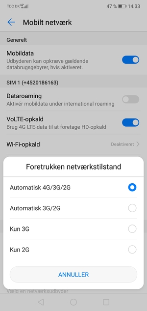 Vælg din foretrukne mulighed