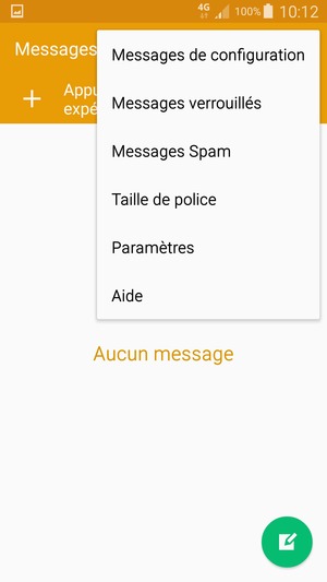 Sélectionnez Paramètres