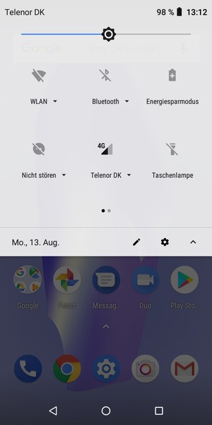 Streifen Sie nach links