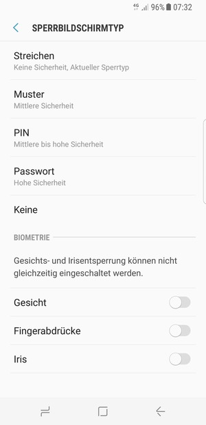 Wählen Sie Muster