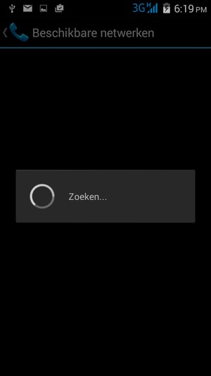 Wacht tot de zoekopdracht beëindigd is