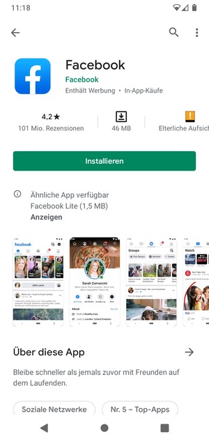 Wählen Sie Installieren