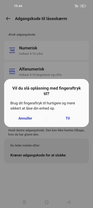 Vælg din foretrukne mulighed