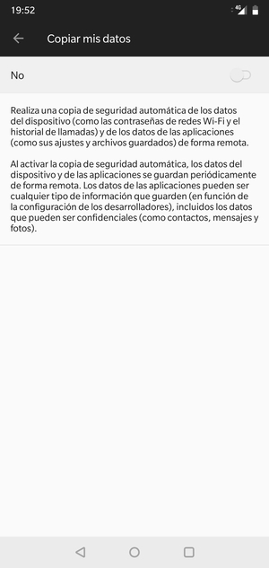 Active Copiar mis datos
