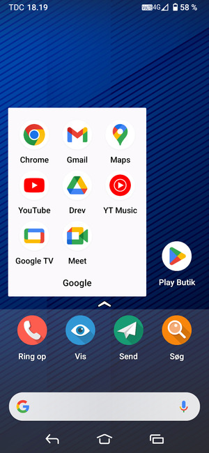 Vælg Gmail