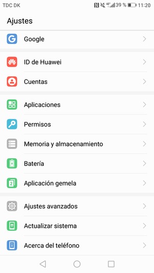 Desplácese y seleccione Actualizar sistema