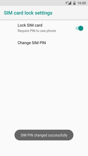 Your SIM PIN has been changed