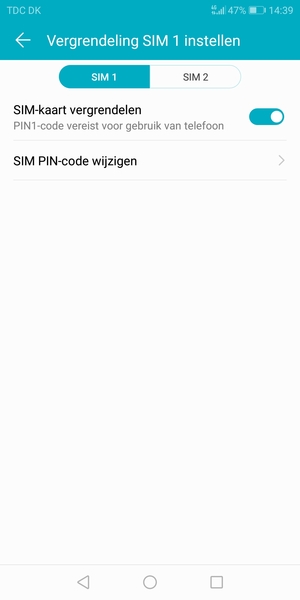Uw SIM PIN-code is gewijzigd