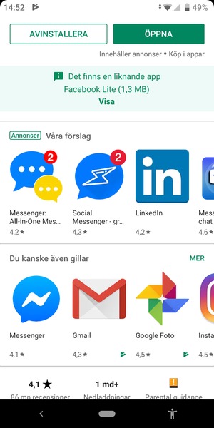 Välj ÖPPNA