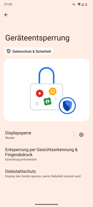 Ihr Handy ist jetzt mit einer Bildschirmsperre gesichert