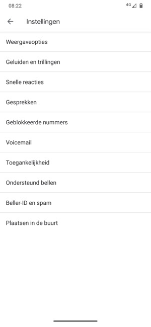 Selecteer Voicemail