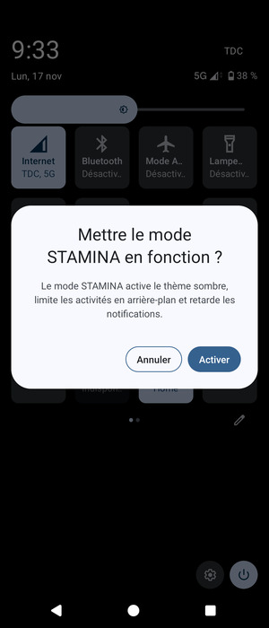 Sélectionnez Activer