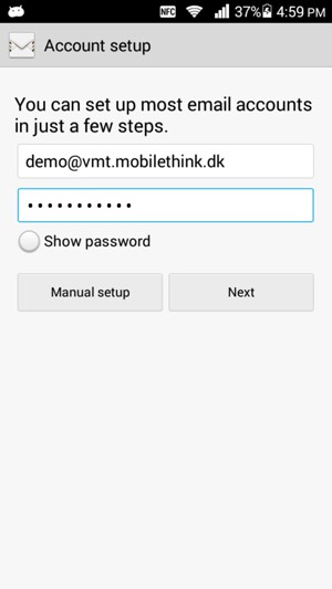 Enter your Email address and Password. Select Next