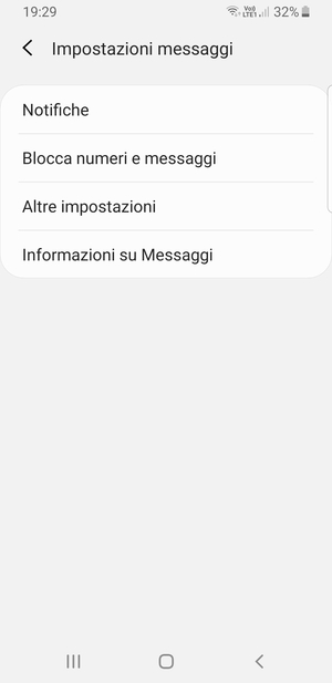 Seleziona Altre impostazioni