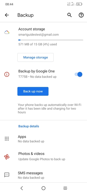 Select Account storage