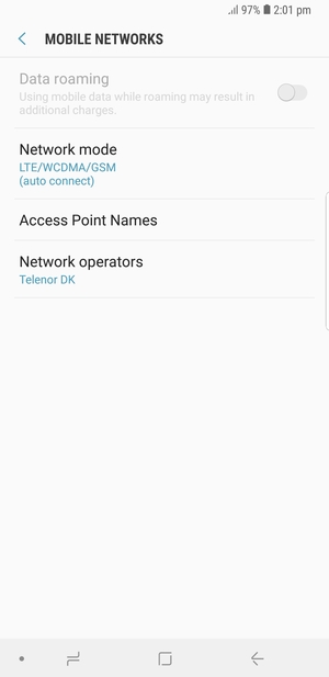 Select Access Point Names