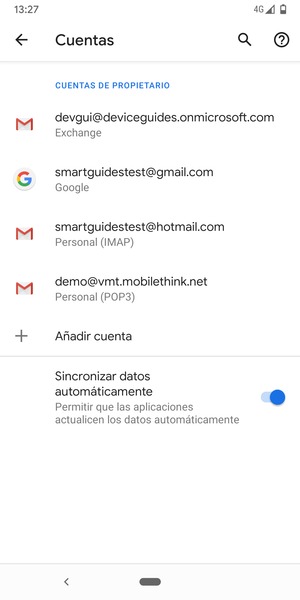 Seleccione su cuenta Google