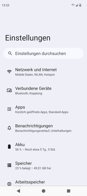 Wählen Sie Netwerk und Internet