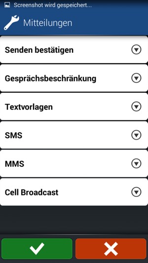 Wählen Sie SMS