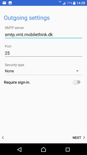 Turn off Require sign-in. and select NEXT