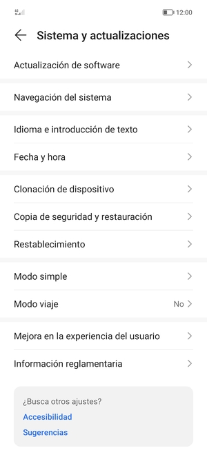 Seleccione Actualización de software
