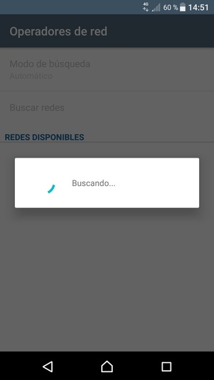 Espere a que la búsqueda termine