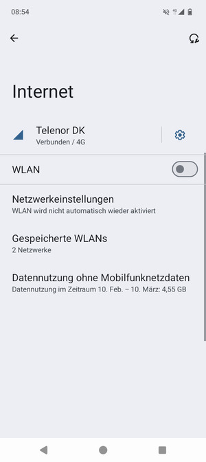 Schalten Sie WLAN ein