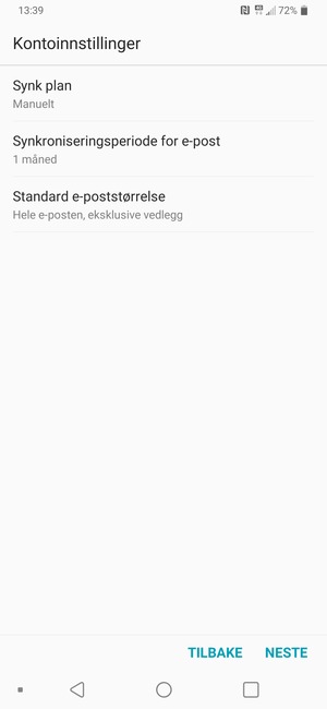 Velg NESTE