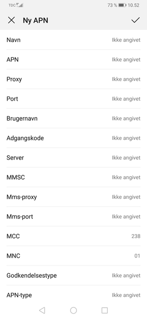 Indtast MMS-oplysninger