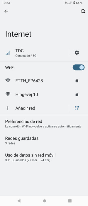 Seleccione la red inalámbrica a la que desea conectarse