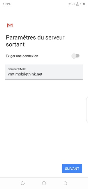 Désactiver le Exiger une connexion et sélectionnez SUIVANT