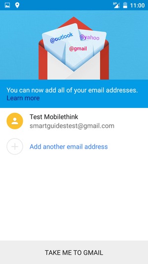 Select TAKE ME TO GMAIL
