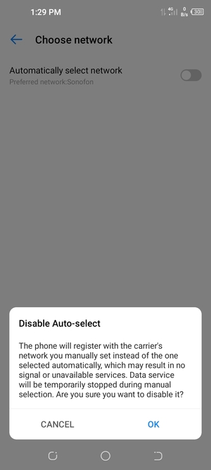 Select OK