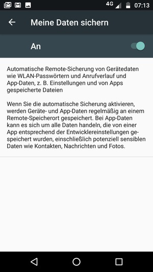 Wählen Sie die Zurück-Taste