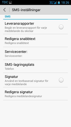 Välj Servicecenter